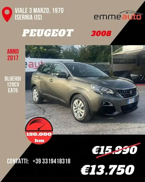 Annonce PEUGEOT 3008 Diesel 2017 d'occasion 