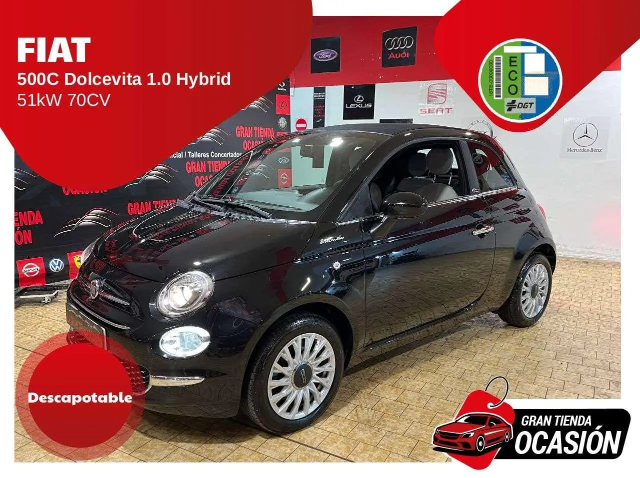 Photo 1 : Fiat 500c 2022 Hybrid