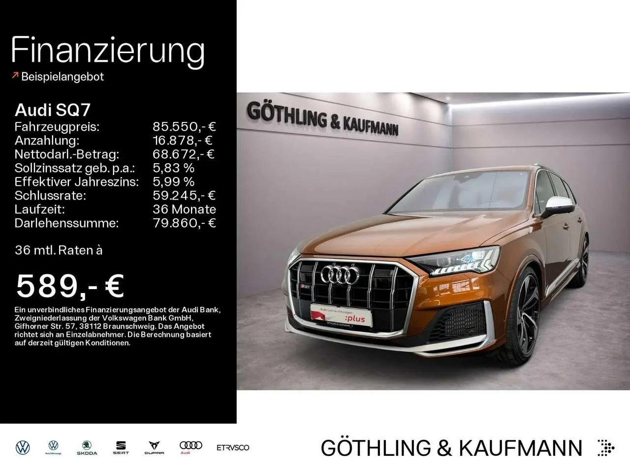 Photo 1 : Audi Sq7 2023 Petrol