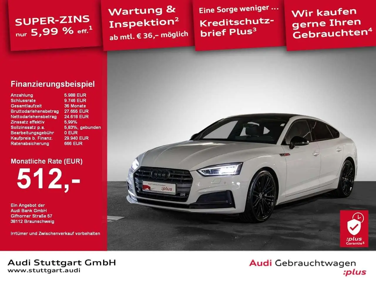 Photo 1 : Audi A5 2019 Diesel