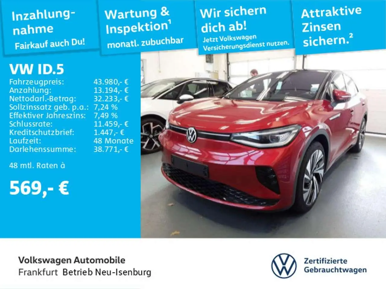 Photo 1 : Volkswagen Id.5 2022 Electric