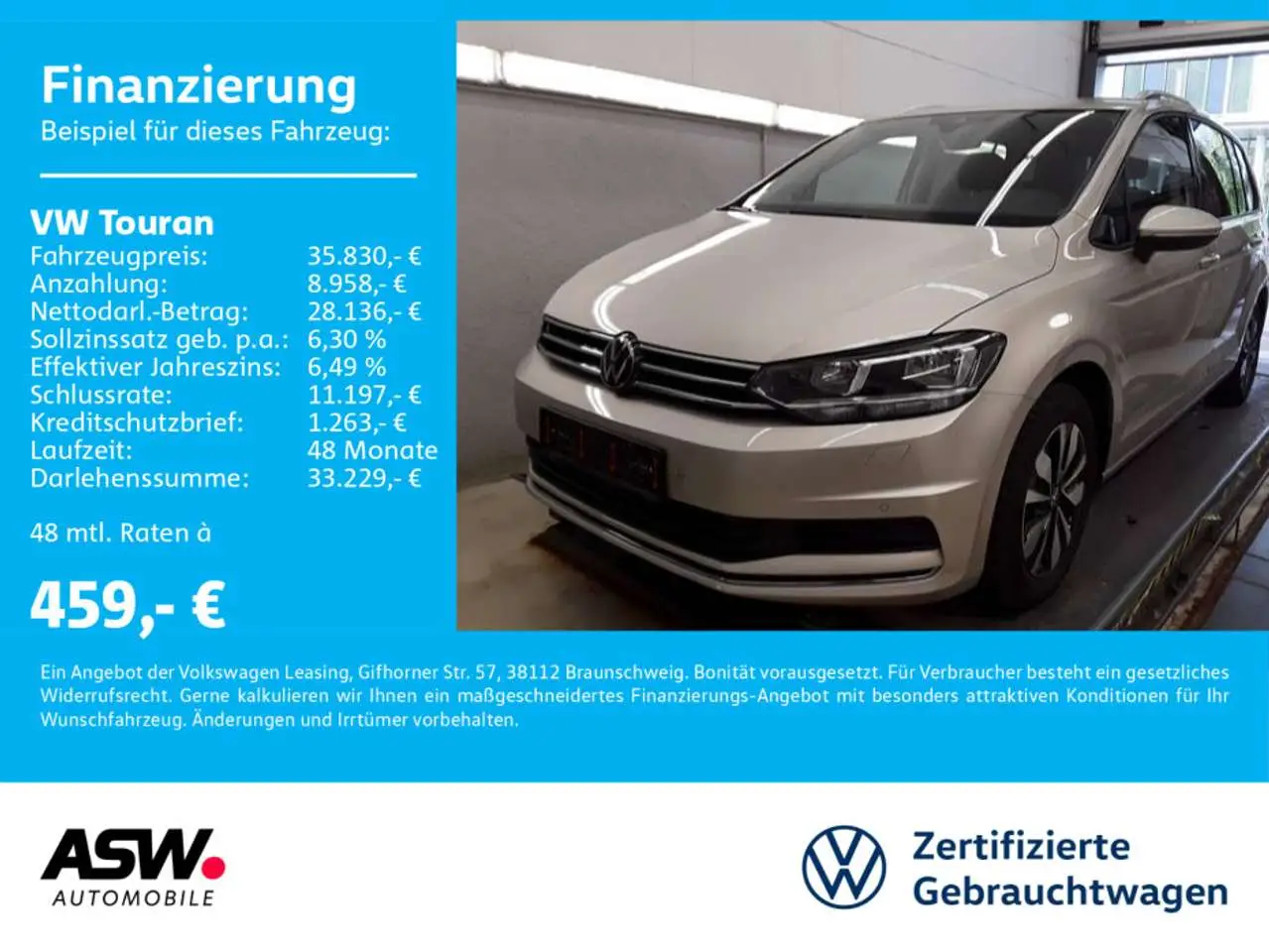 Photo 1 : Volkswagen Touran 2023 Essence