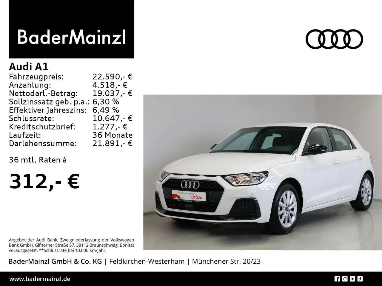 Photo 1 : Audi A1 2023 Essence