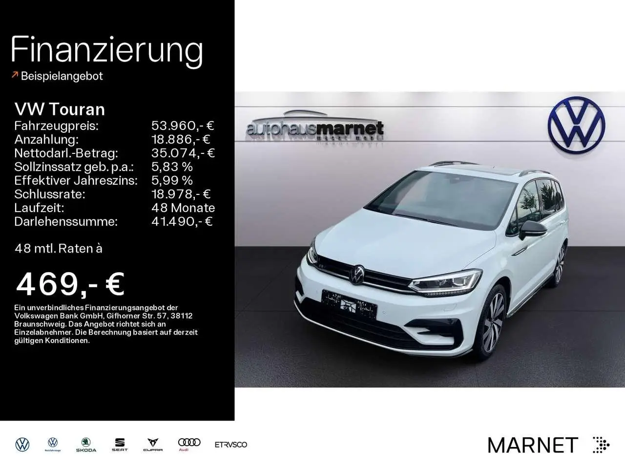 Photo 1 : Volkswagen Touran 2024 Petrol