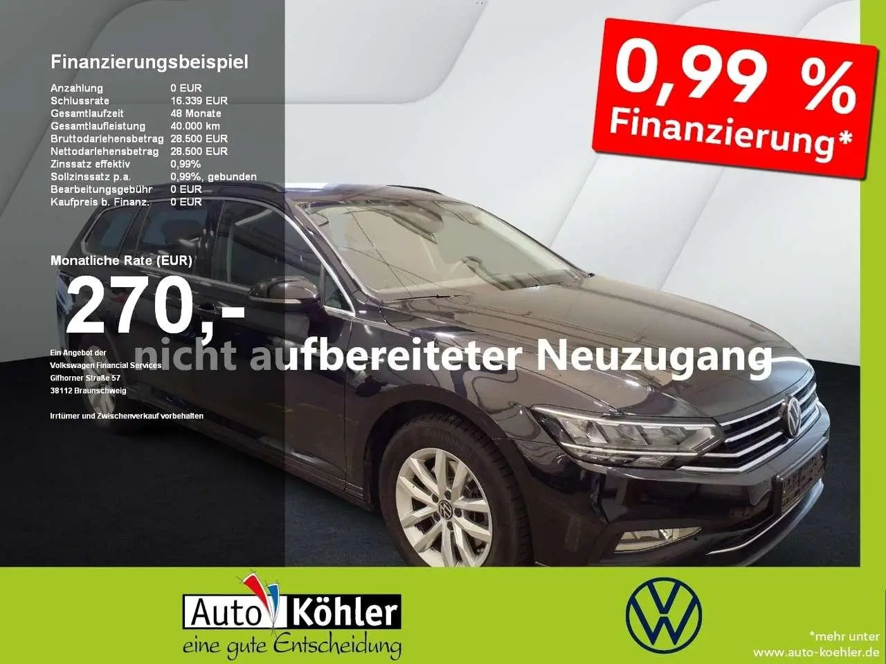 Photo 1 : Volkswagen Passat 2024 Essence