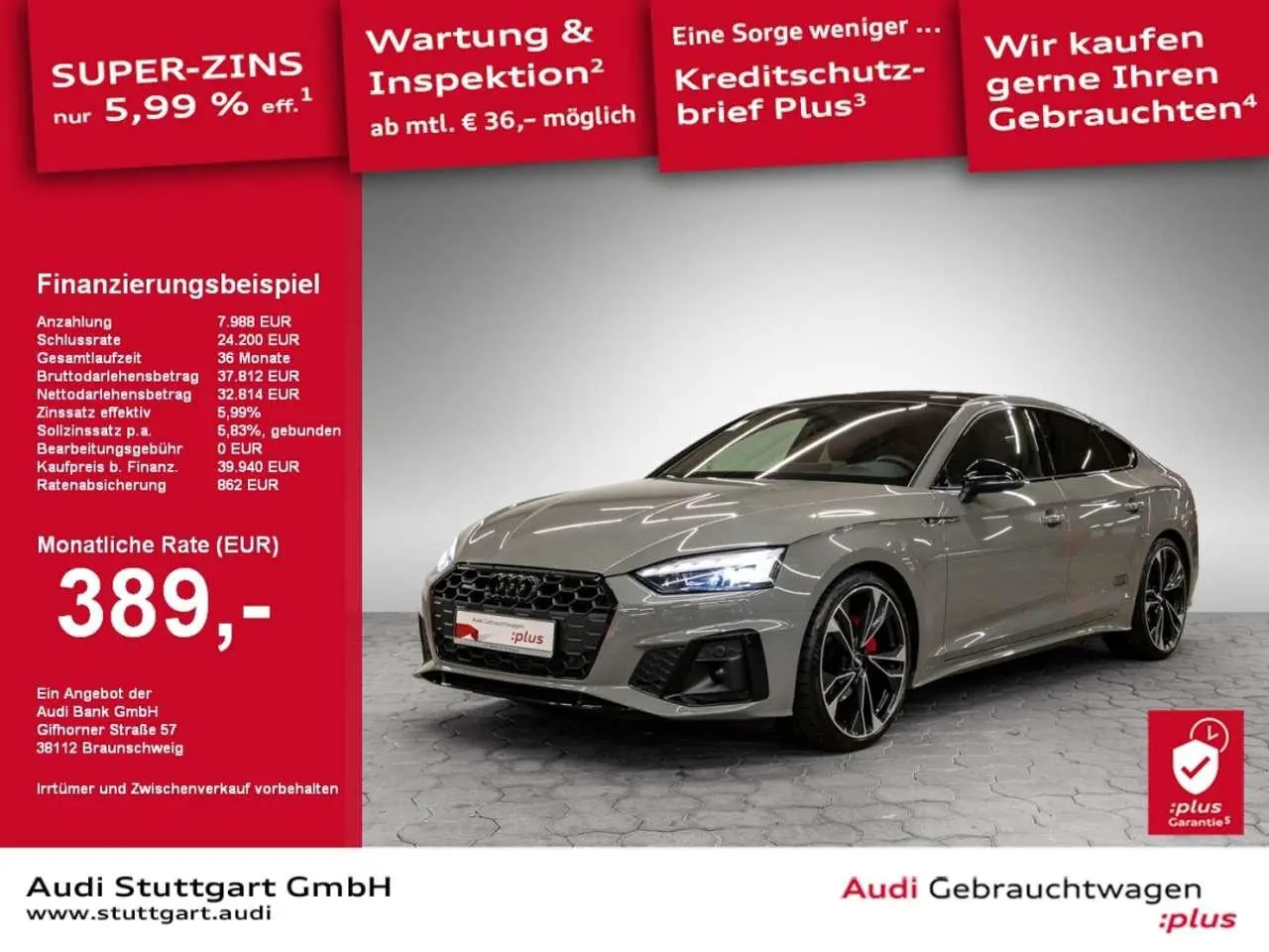 Photo 1 : Audi A5 2021 Essence