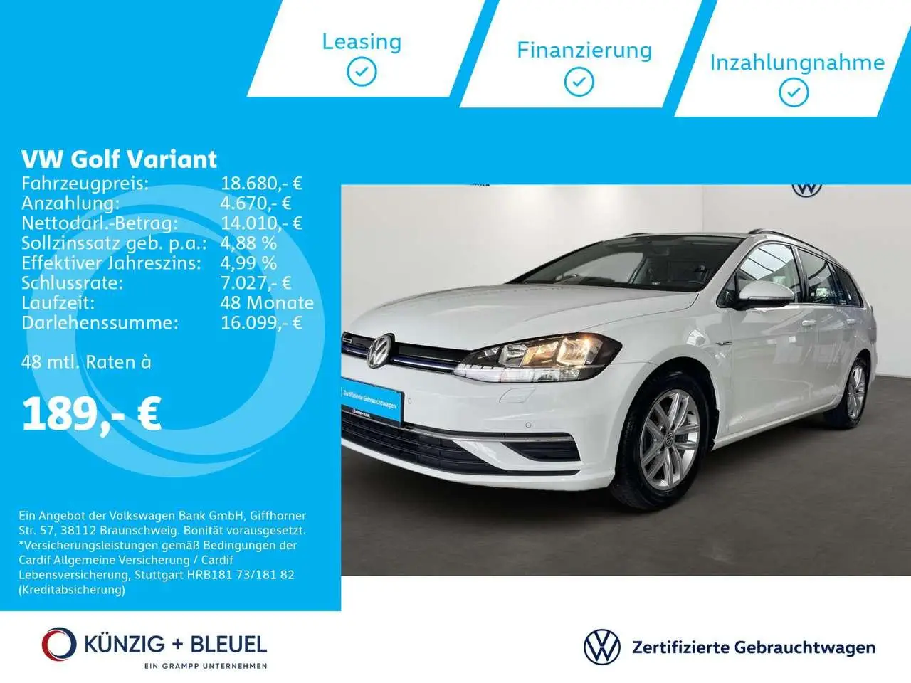 Photo 1 : Volkswagen Golf 2020 Essence