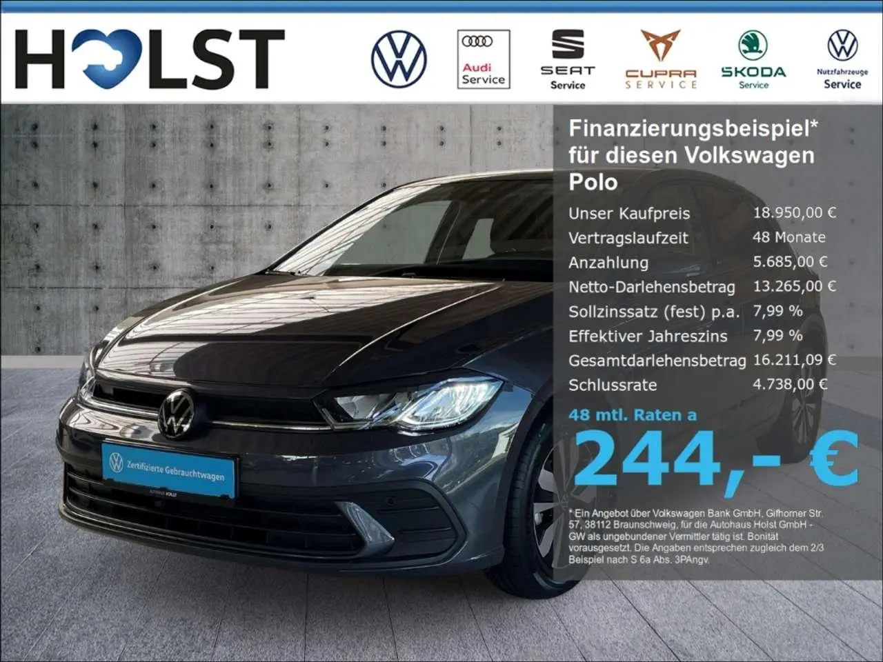 Photo 1 : Volkswagen Polo 2024 Petrol