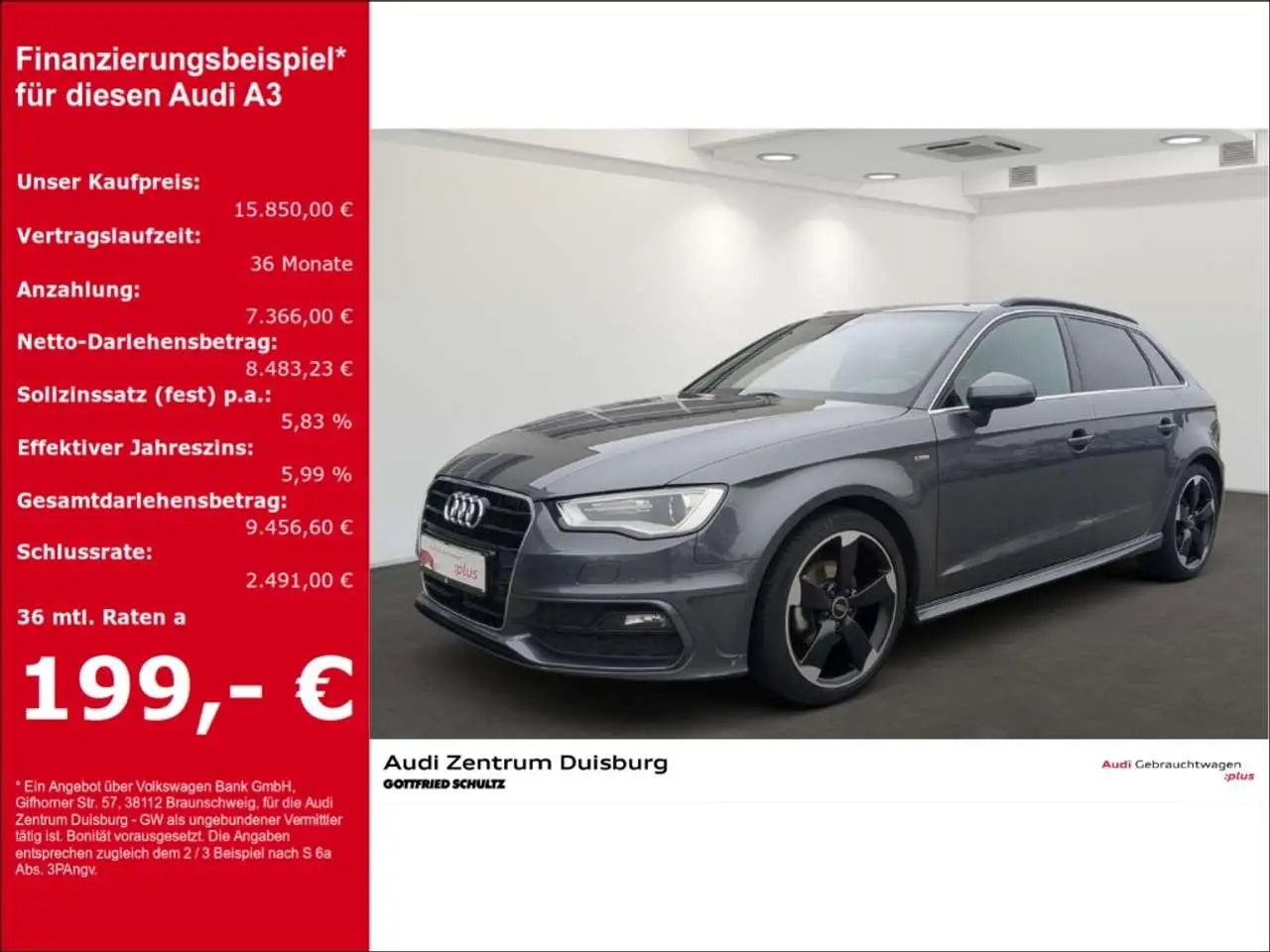 Photo 1 : Audi A3 2016 Essence