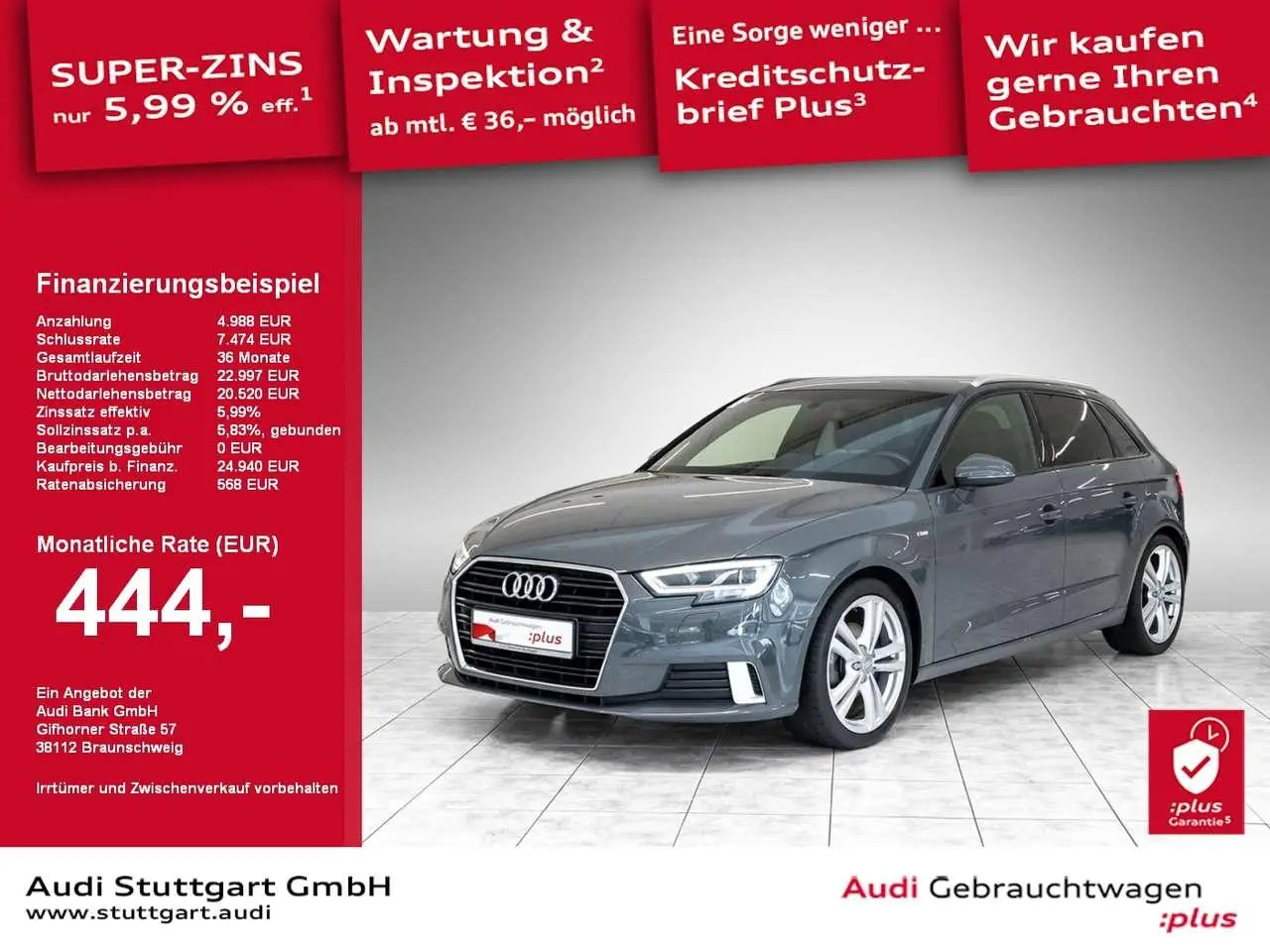 Photo 1 : Audi A3 2019 Essence