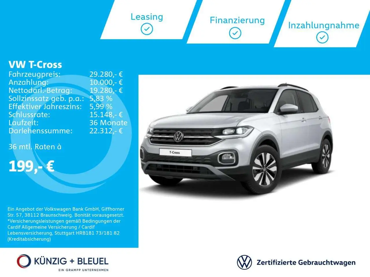 Photo 1 : Volkswagen T-cross 2023 Essence