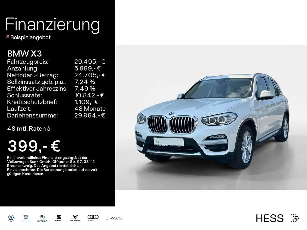 Photo 1 : Bmw X3 2018 Petrol