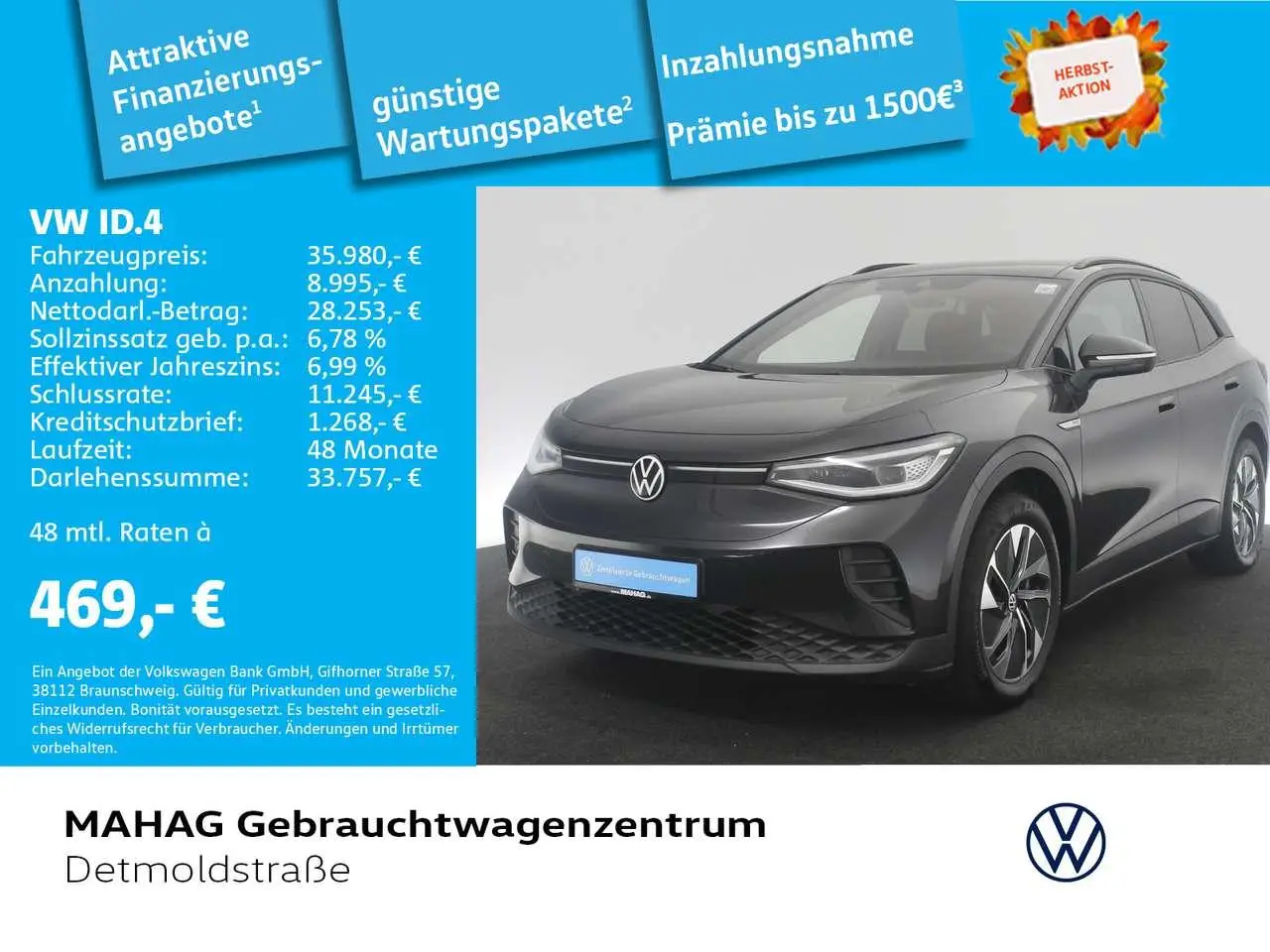 Photo 1 : Volkswagen Id.4 2022 Électrique