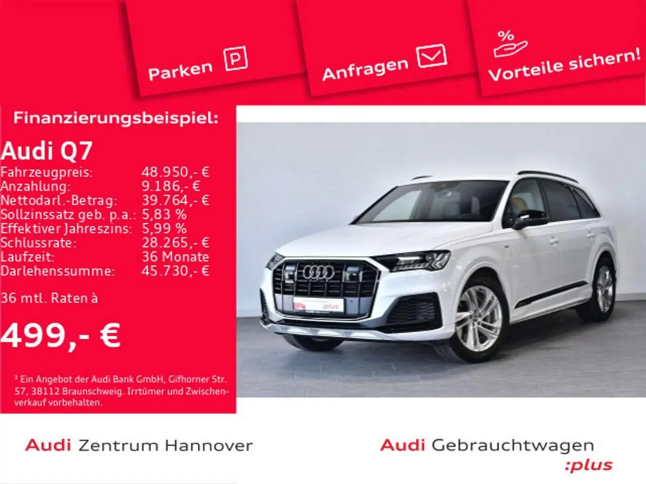 Photo 1 : Audi Q7 2020 Hybride