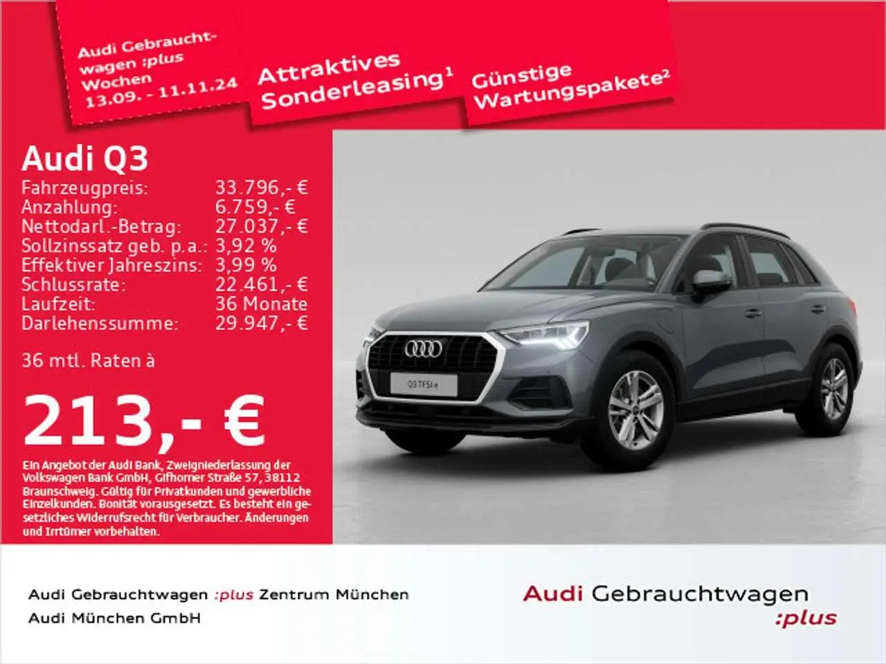 Photo 1 : Audi Q3 2023 Hybride