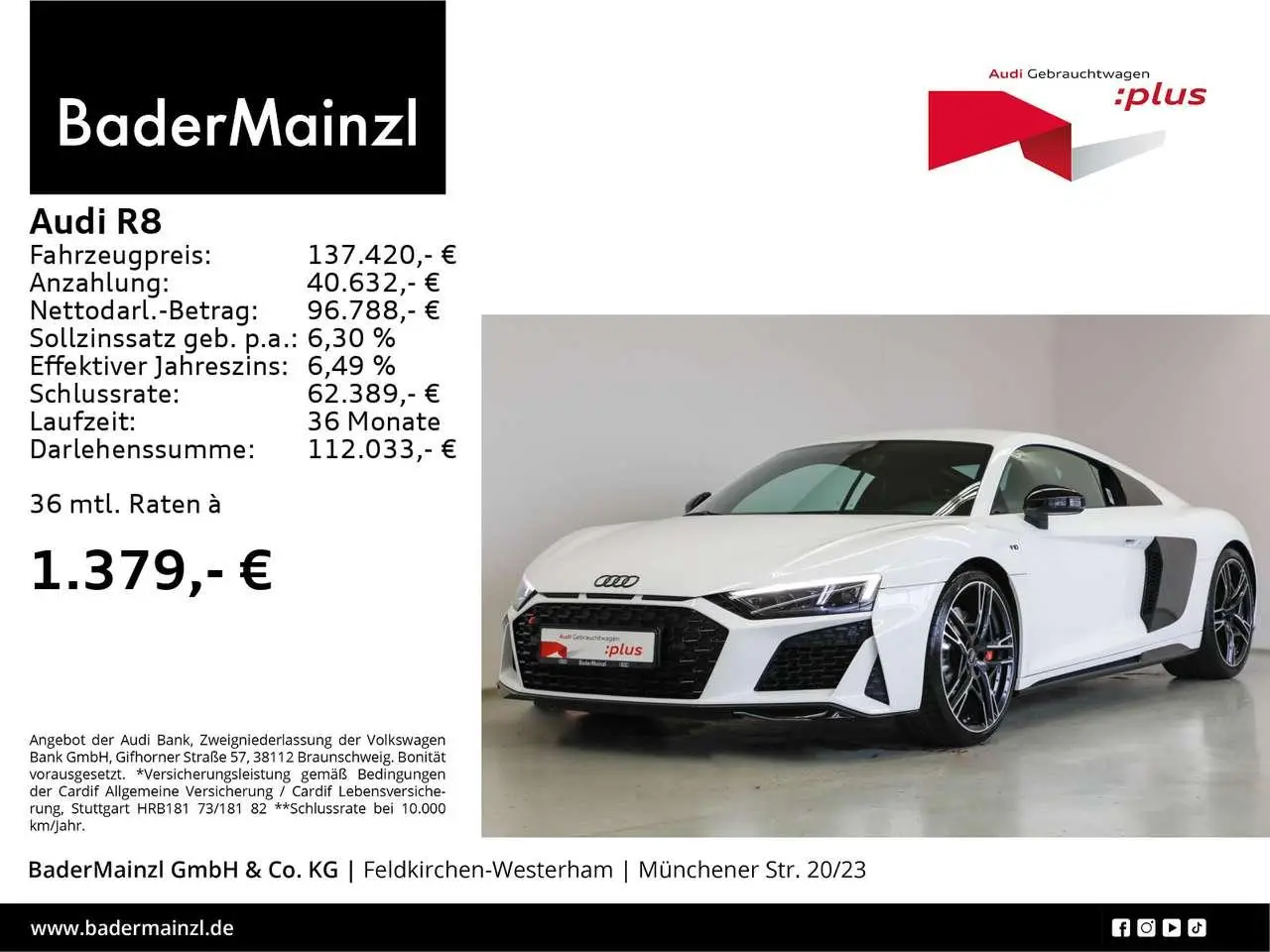 Photo 1 : Audi R8 2024 Essence