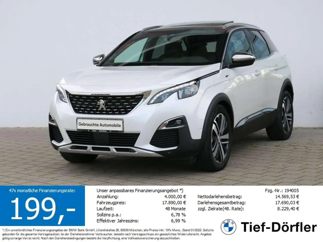 Photo 1 : Peugeot 3008 2017 Diesel