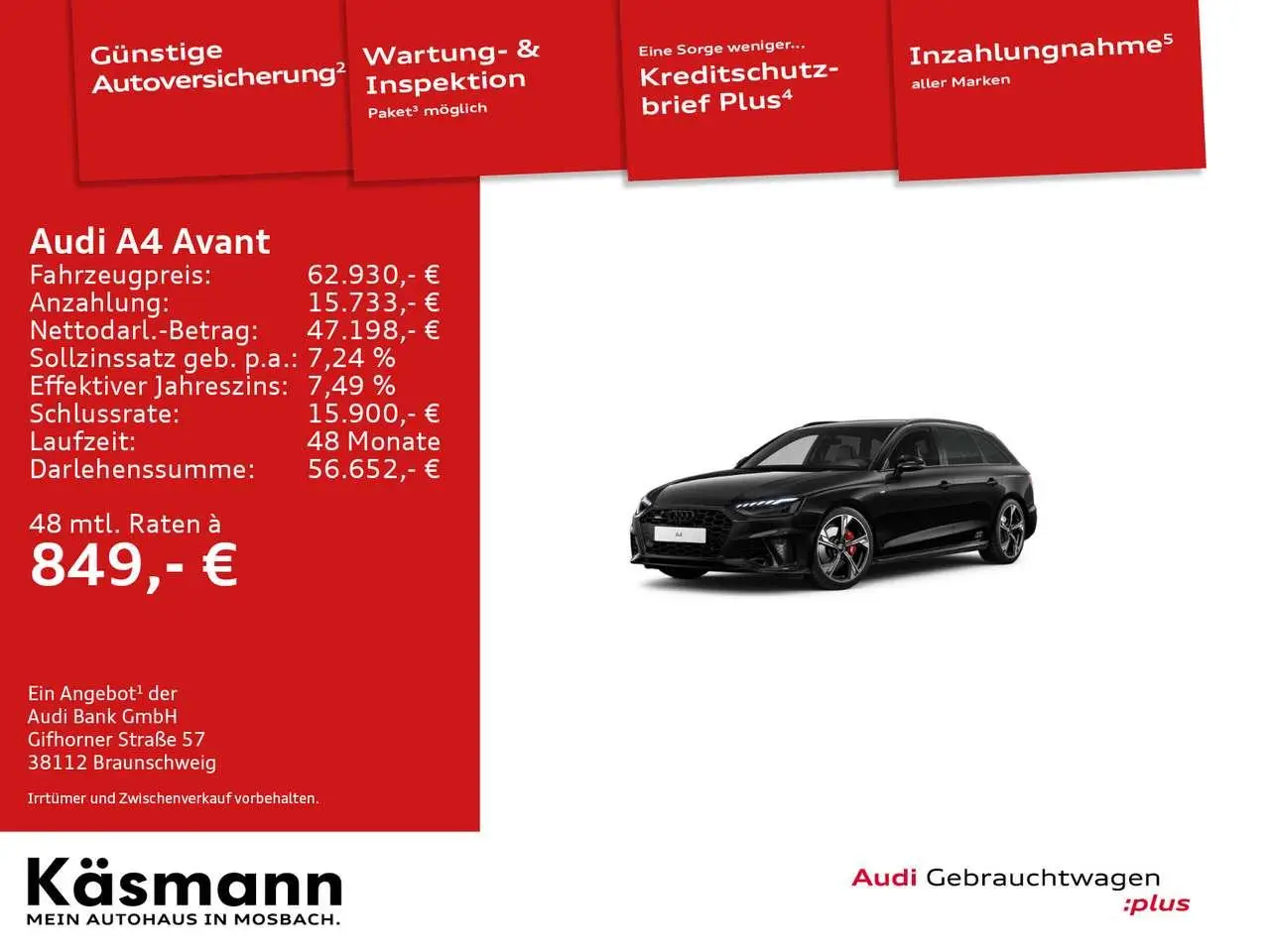 Photo 1 : Audi A4 2024 Petrol