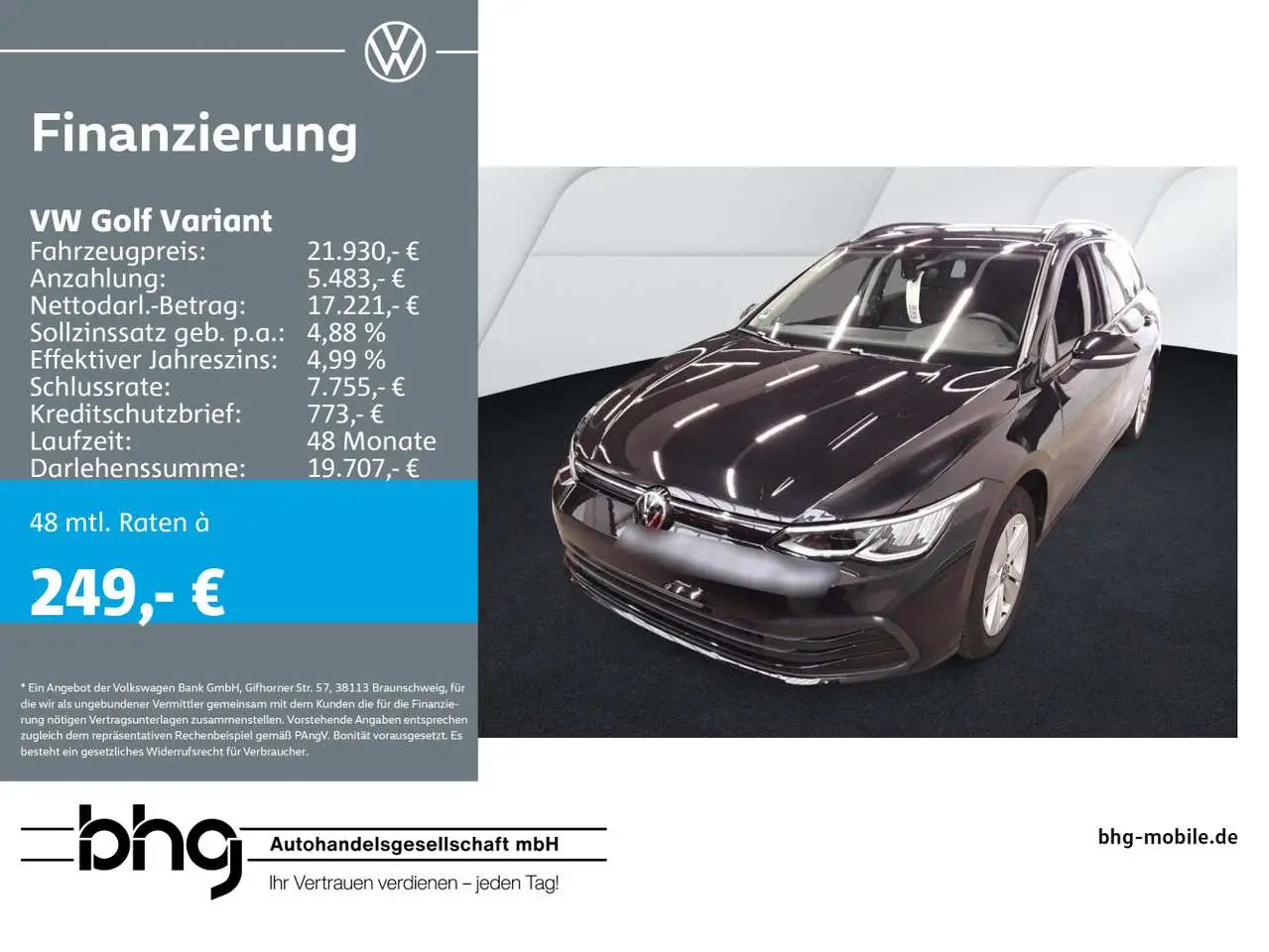 Photo 1 : Volkswagen Golf 2021 Diesel