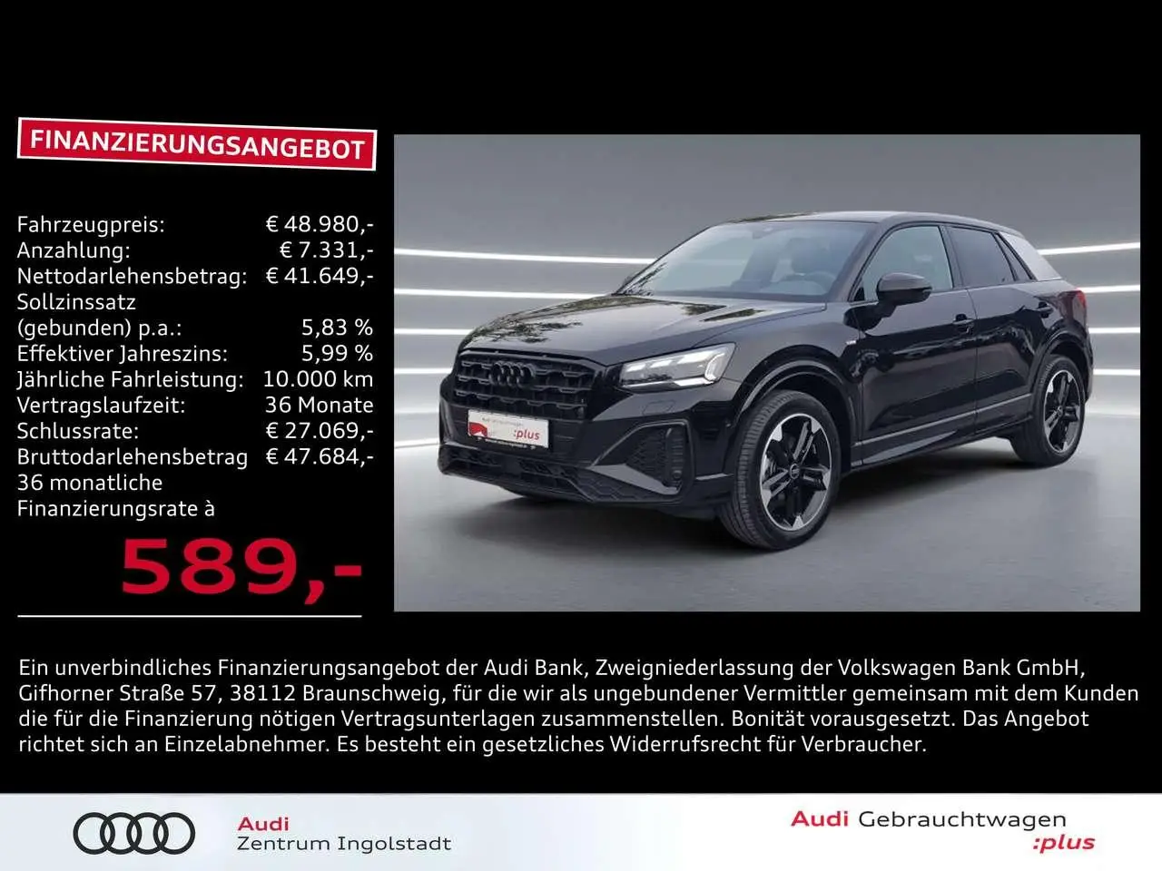 Photo 1 : Audi Q2 2024 Diesel