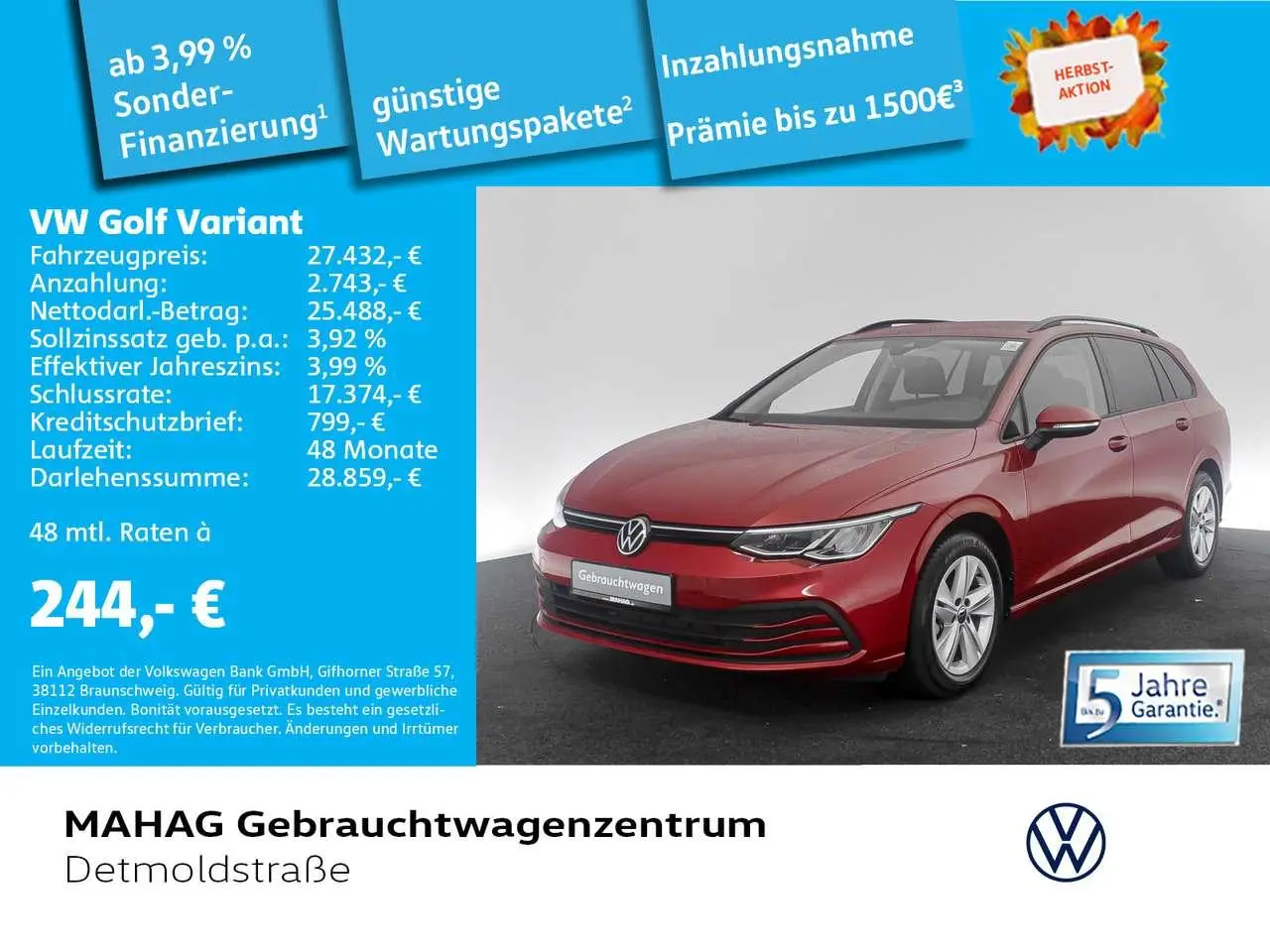 Photo 1 : Volkswagen Golf 2024 Petrol