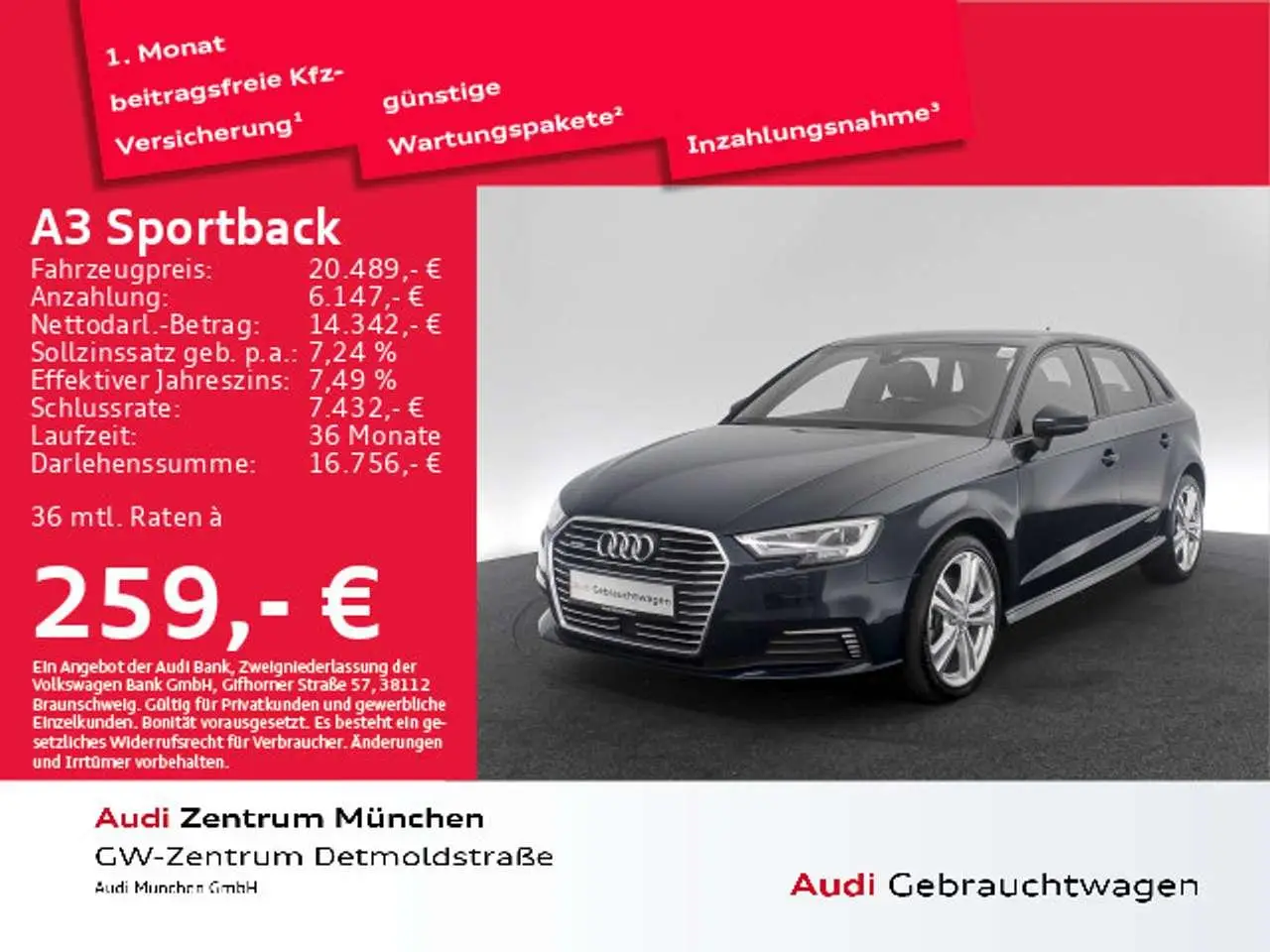 Photo 1 : Audi A3 2021 Hybrid