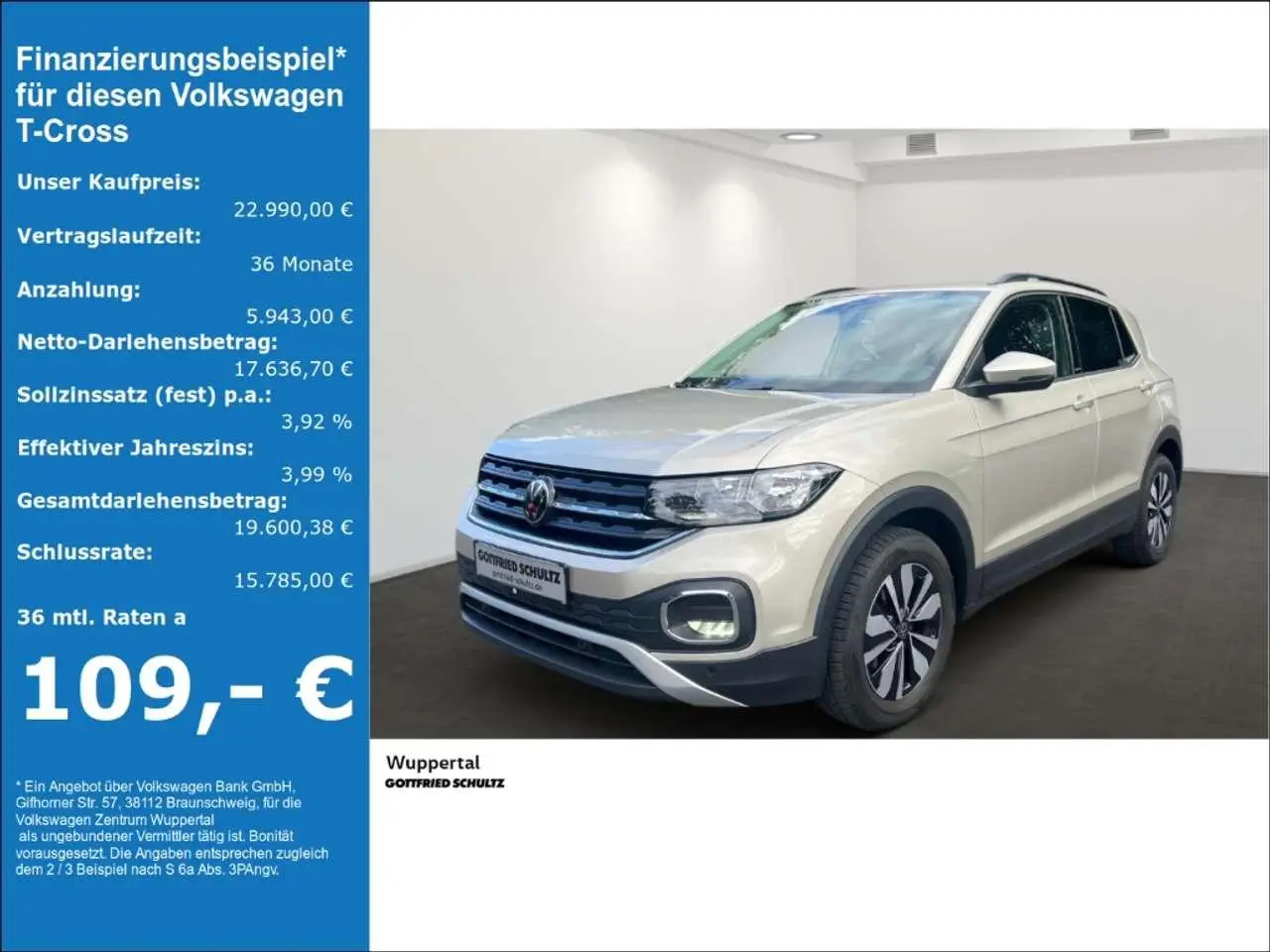 Photo 1 : Volkswagen T-cross 2023 Essence