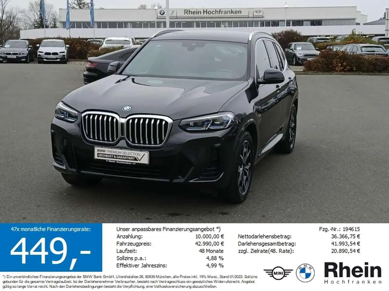 Photo 1 : Bmw X3 2021 Hybride