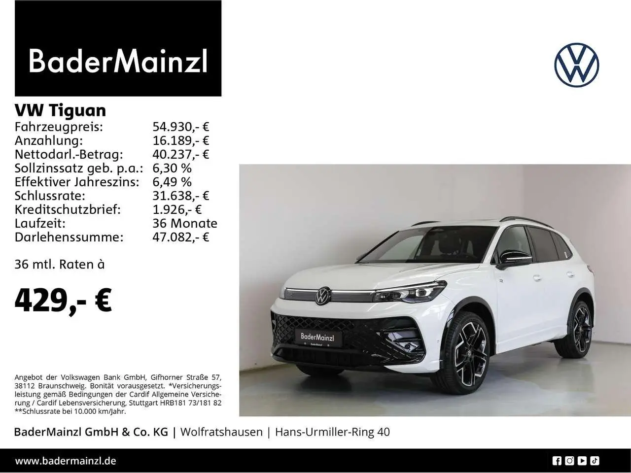 Photo 1 : Volkswagen Tiguan 2024 Diesel