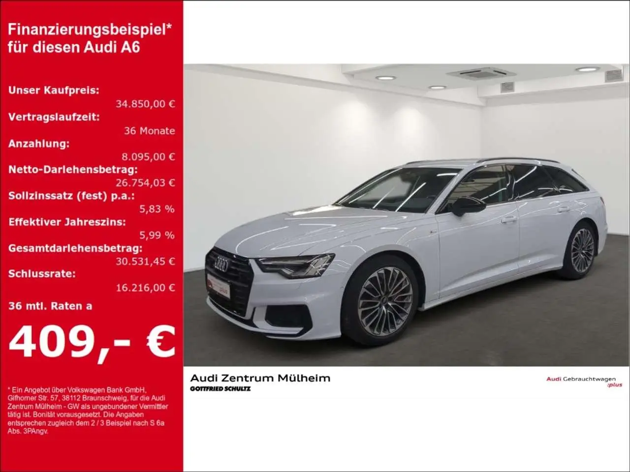 Photo 1 : Audi A6 2021 Hybride