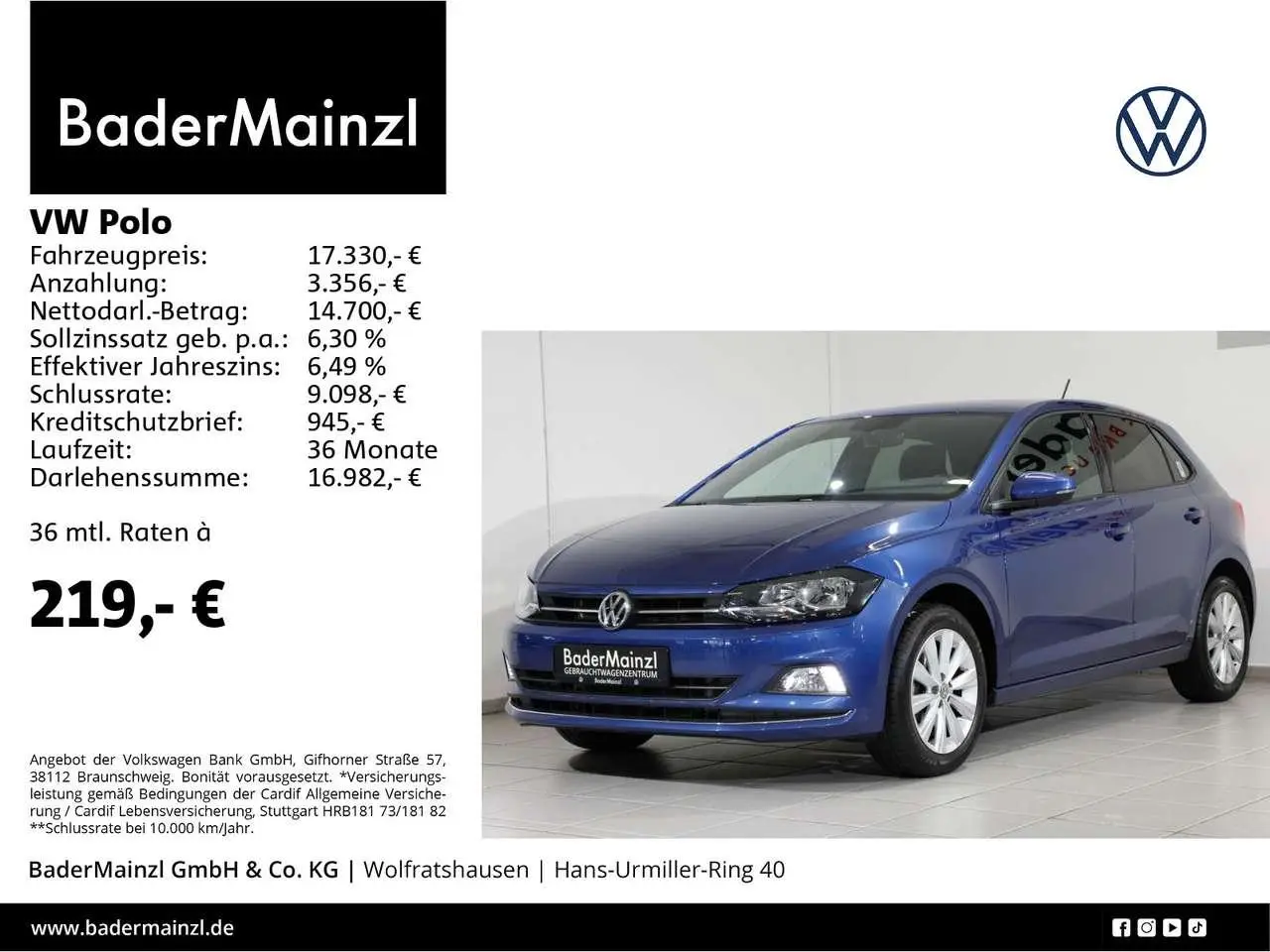 Photo 1 : Volkswagen Polo 2020 Essence