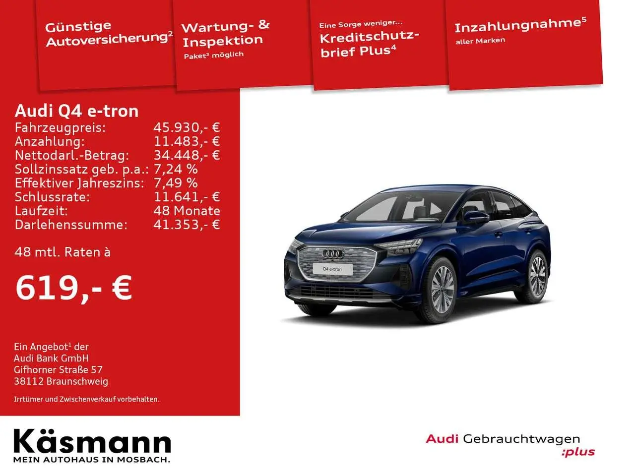 Photo 1 : Audi Q4 2023 Électrique