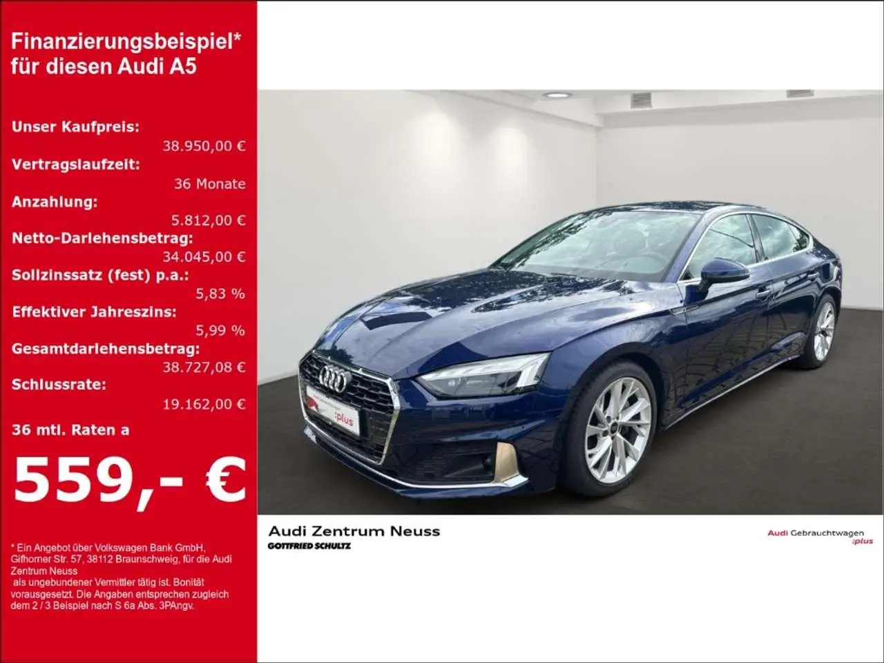 Photo 1 : Audi A5 2023 Diesel