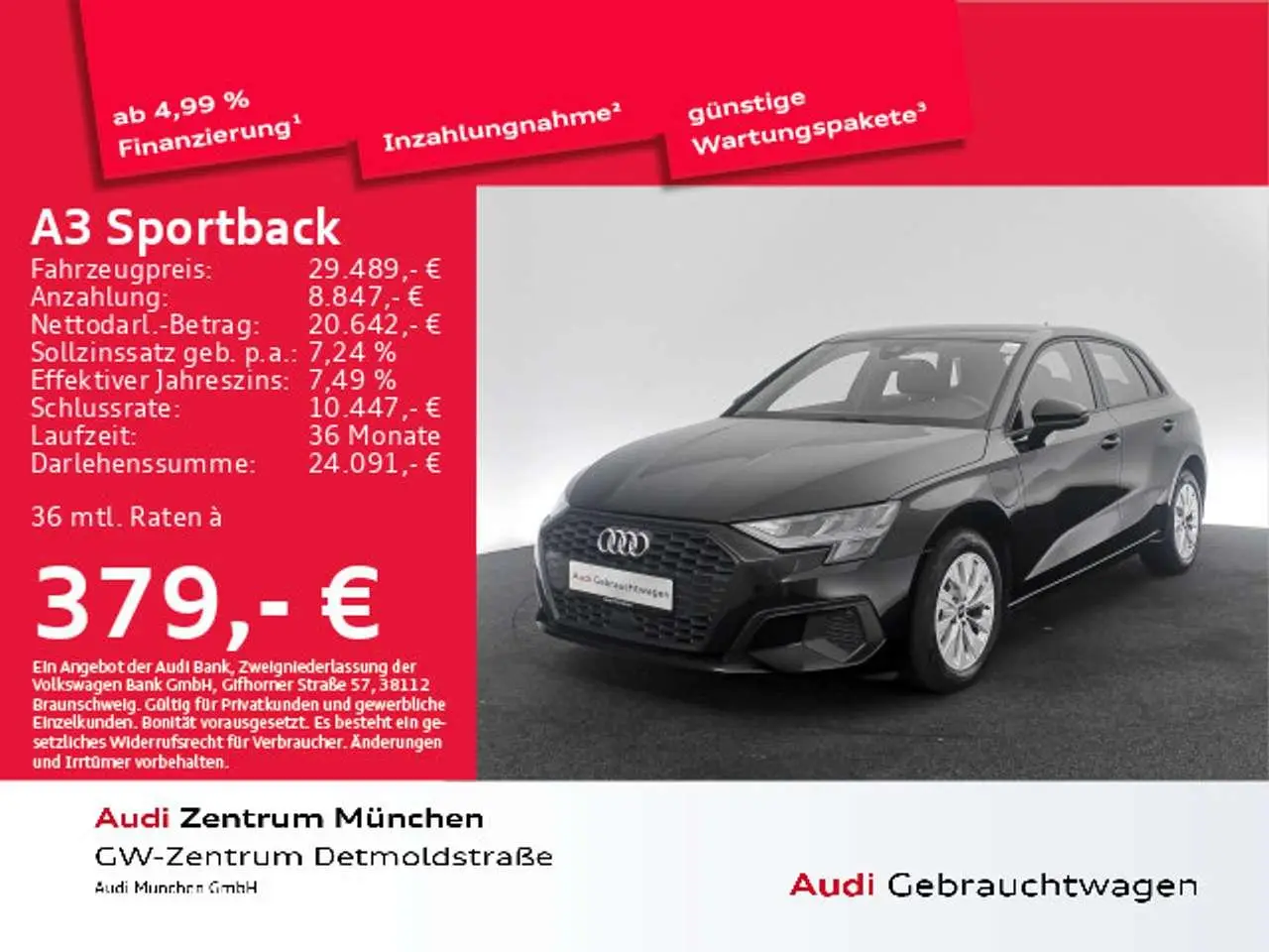 Photo 1 : Audi A3 2022 Hybride