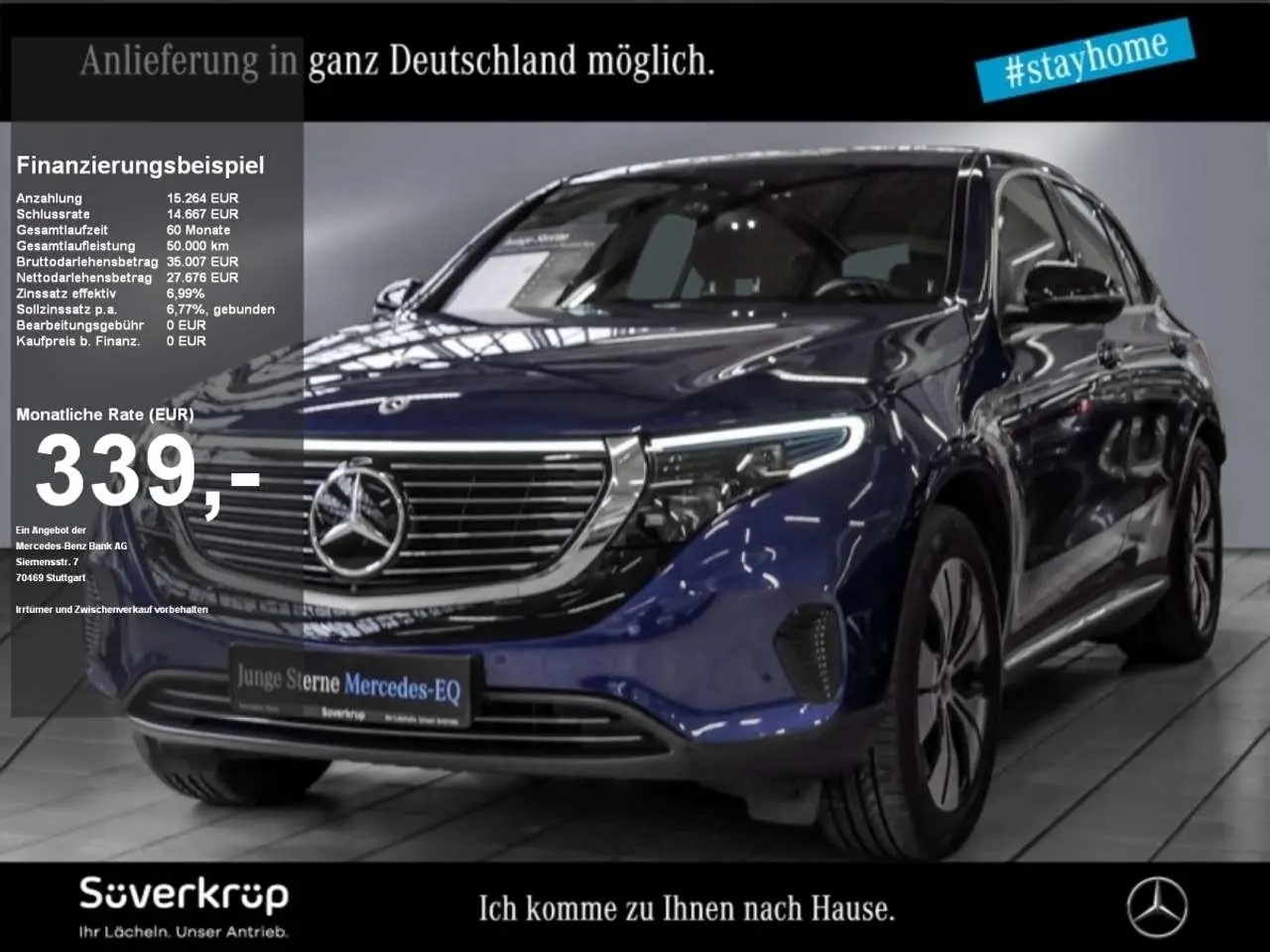 Photo 1 : Mercedes-benz Eqc 2020 Électrique