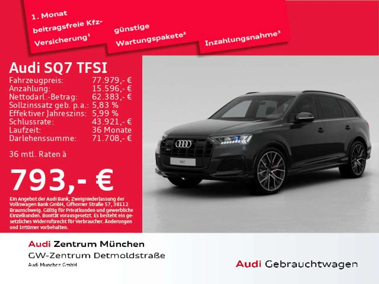 Photo 1 : Audi Sq7 2021 Petrol