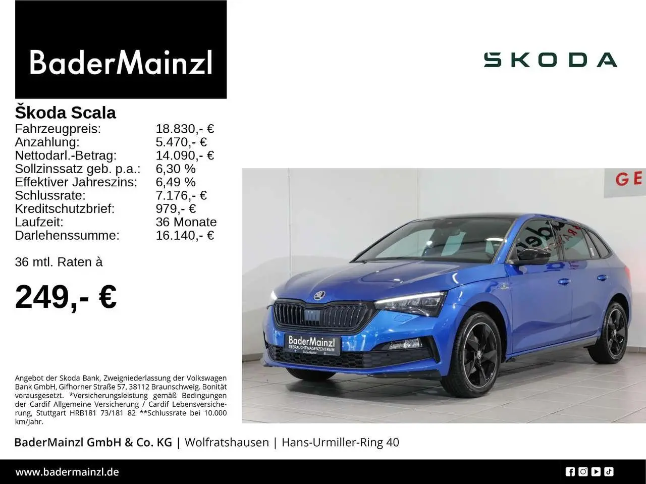 Photo 1 : Skoda Scala 2020 Essence