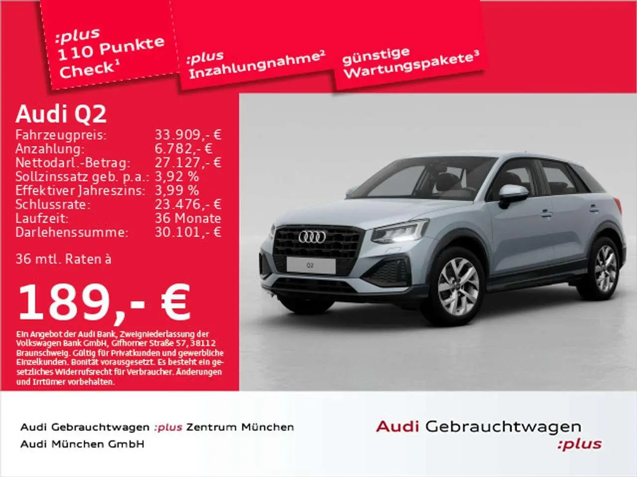 Photo 1 : Audi Q2 2023 Diesel