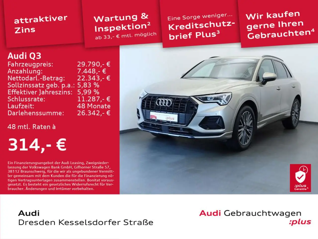 Photo 1 : Audi Q3 2021 Petrol