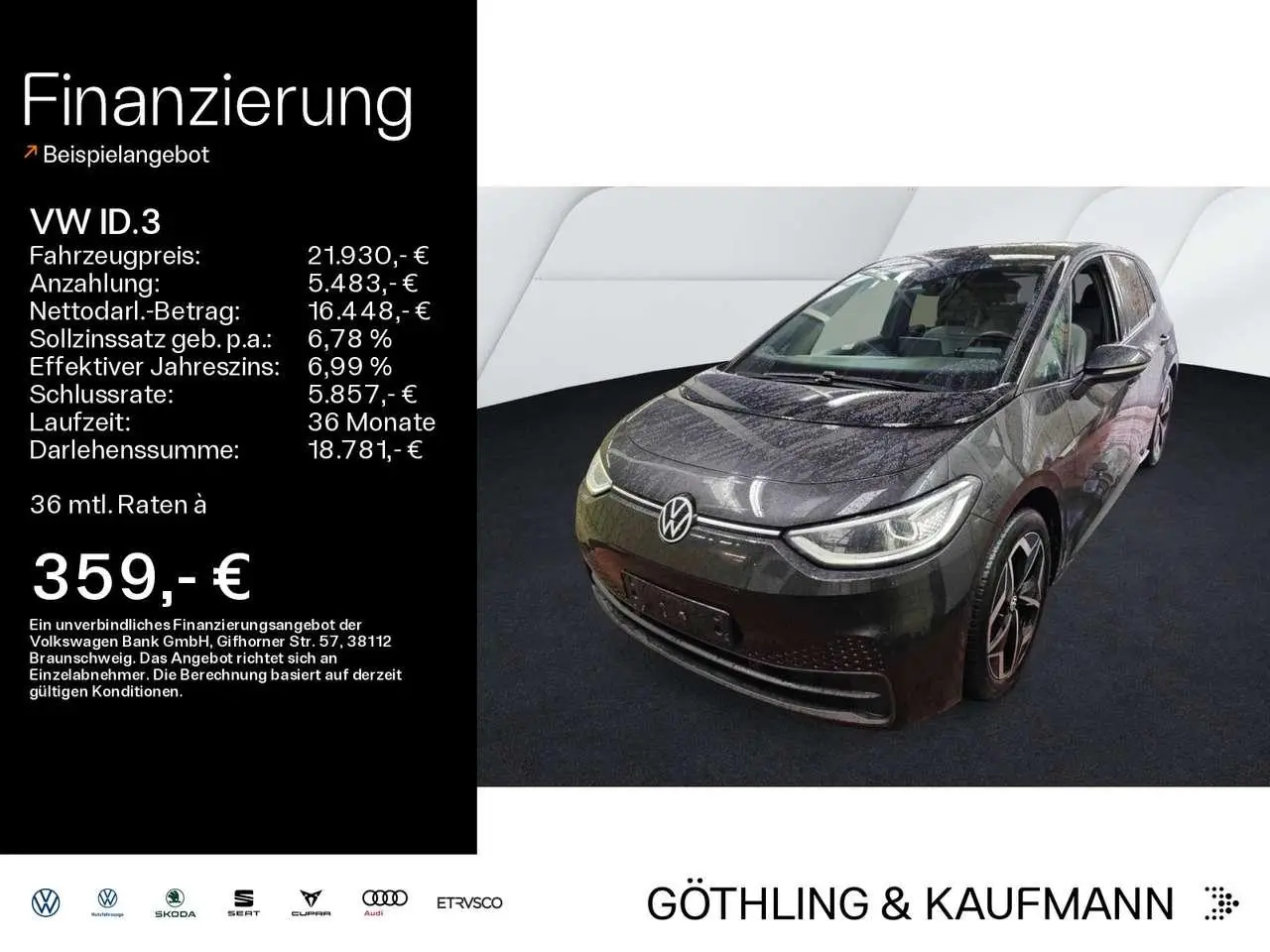 Photo 1 : Volkswagen Id.3 2021 Electric