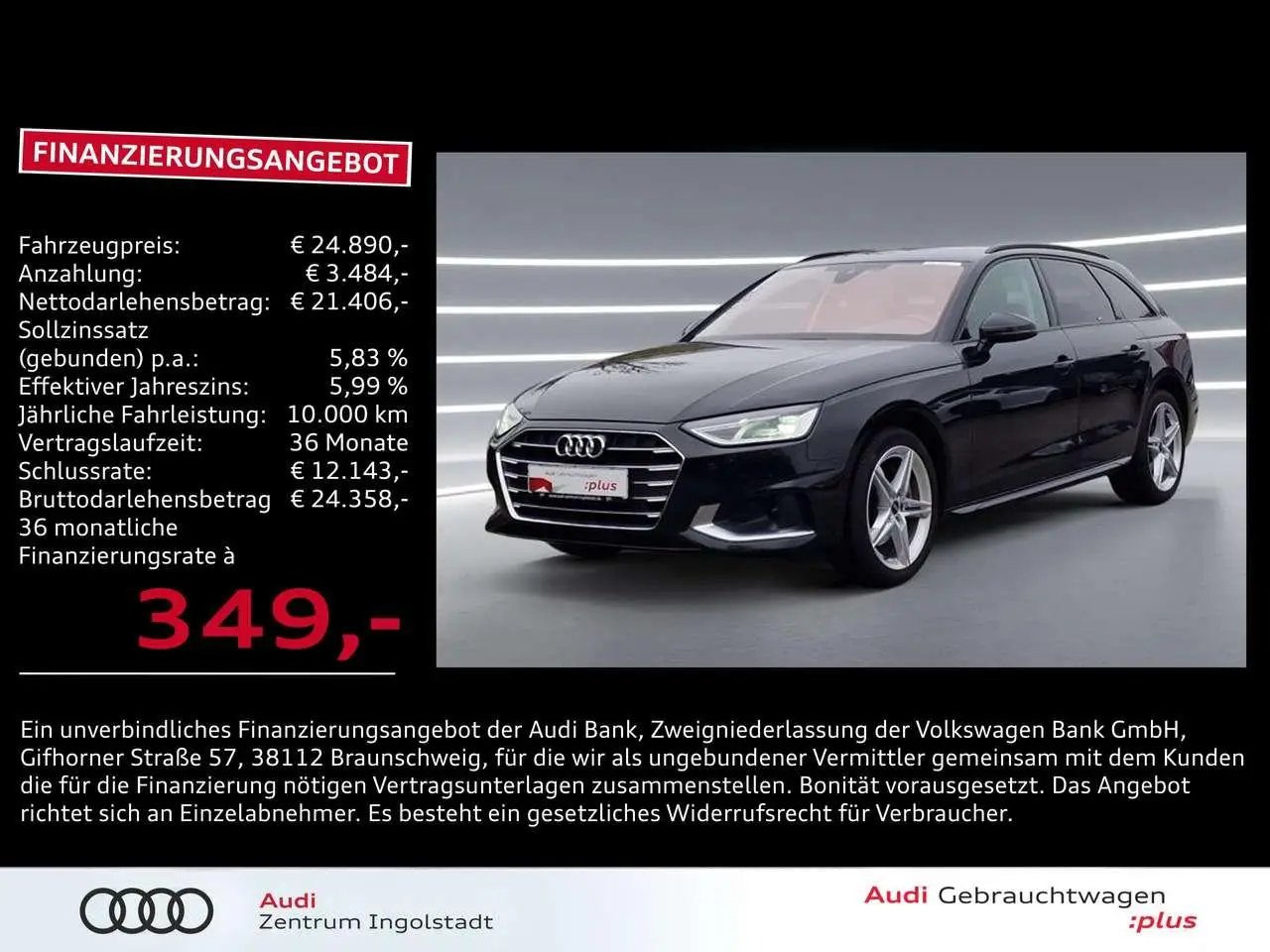 Photo 1 : Audi A4 2019 Diesel