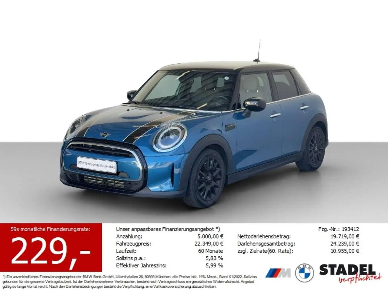 Photo 1 : Mini Cooper 2022 Essence