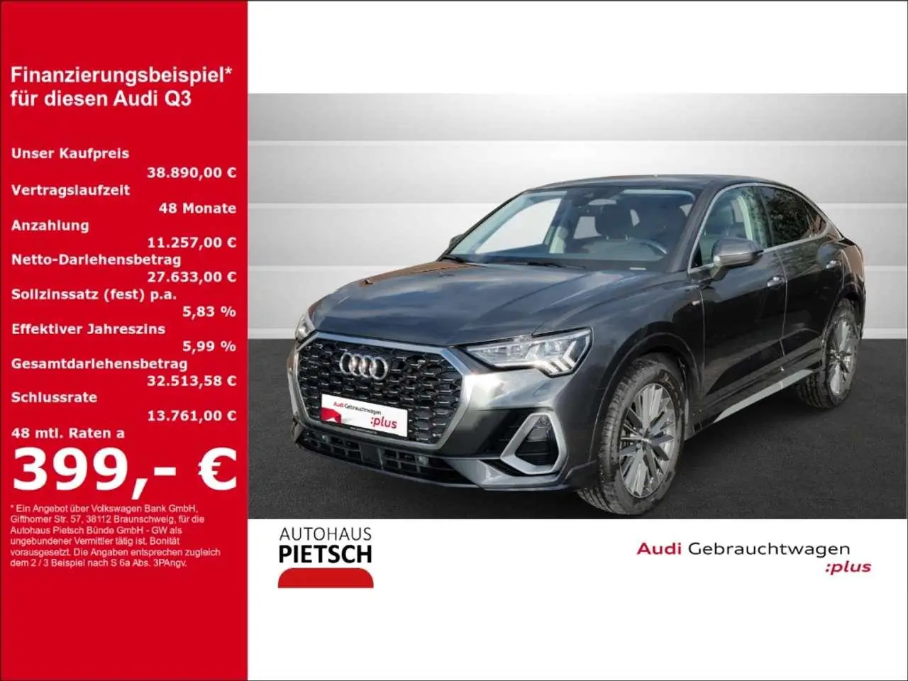 Photo 1 : Audi Q3 2020 Diesel