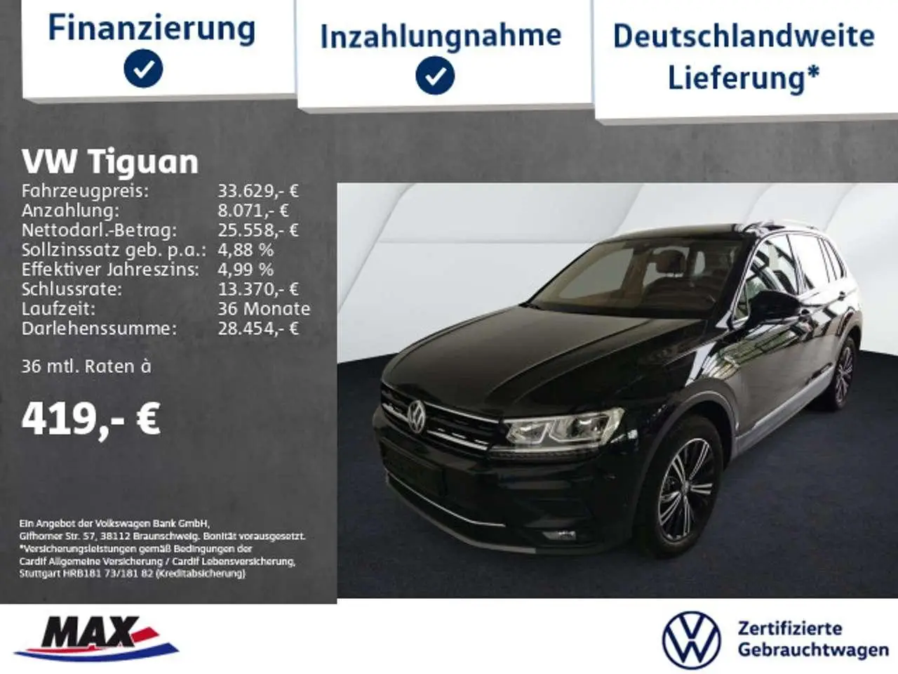 Photo 1 : Volkswagen Tiguan 2020 Diesel