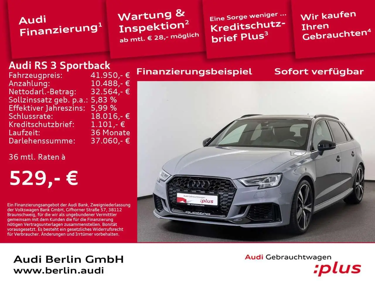 Photo 1 : Audi Rs3 2018 Petrol