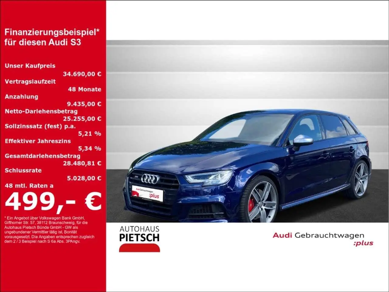 Photo 1 : Audi S3 2019 Essence