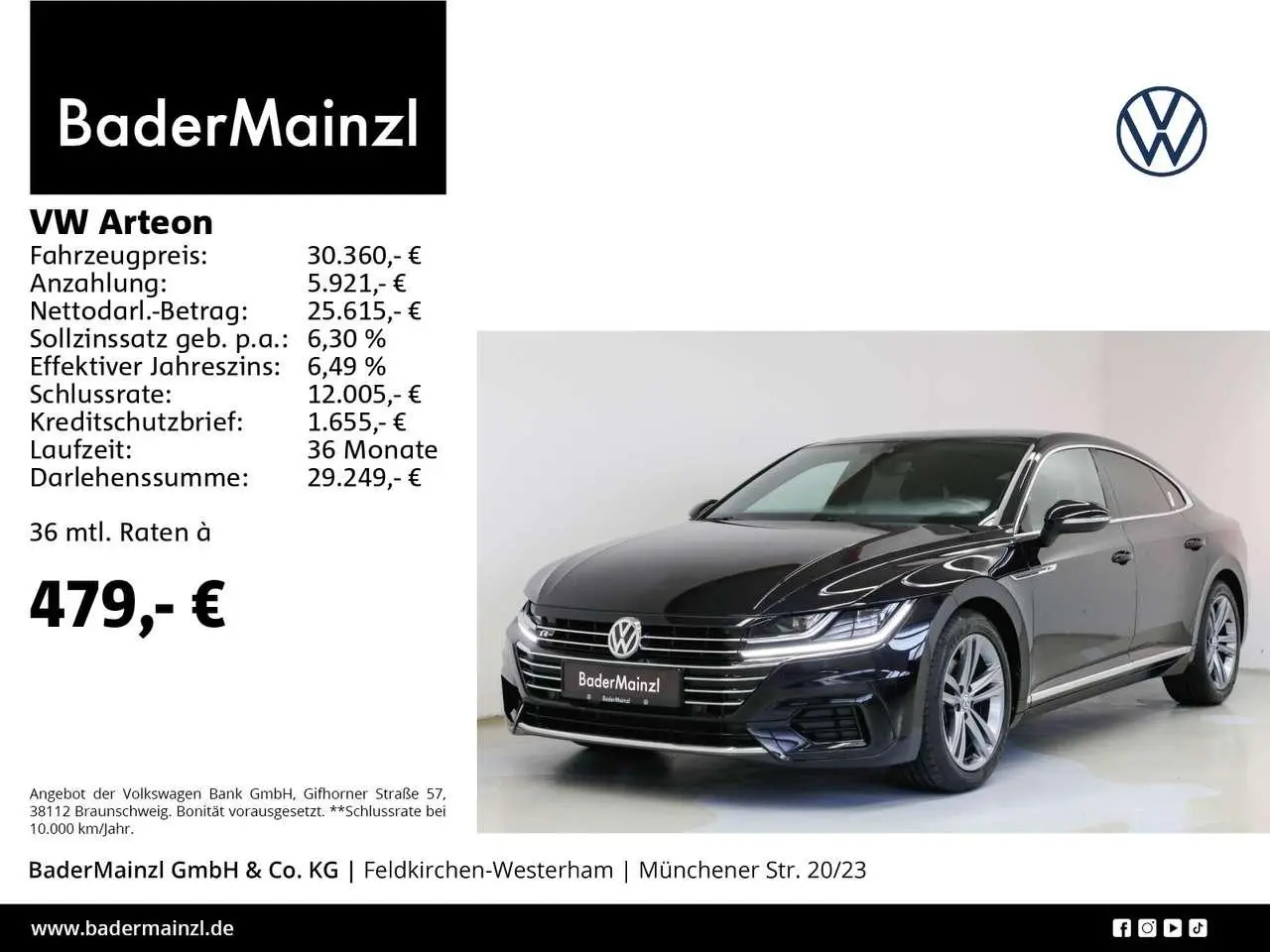 Photo 1 : Volkswagen Arteon 2020 Essence