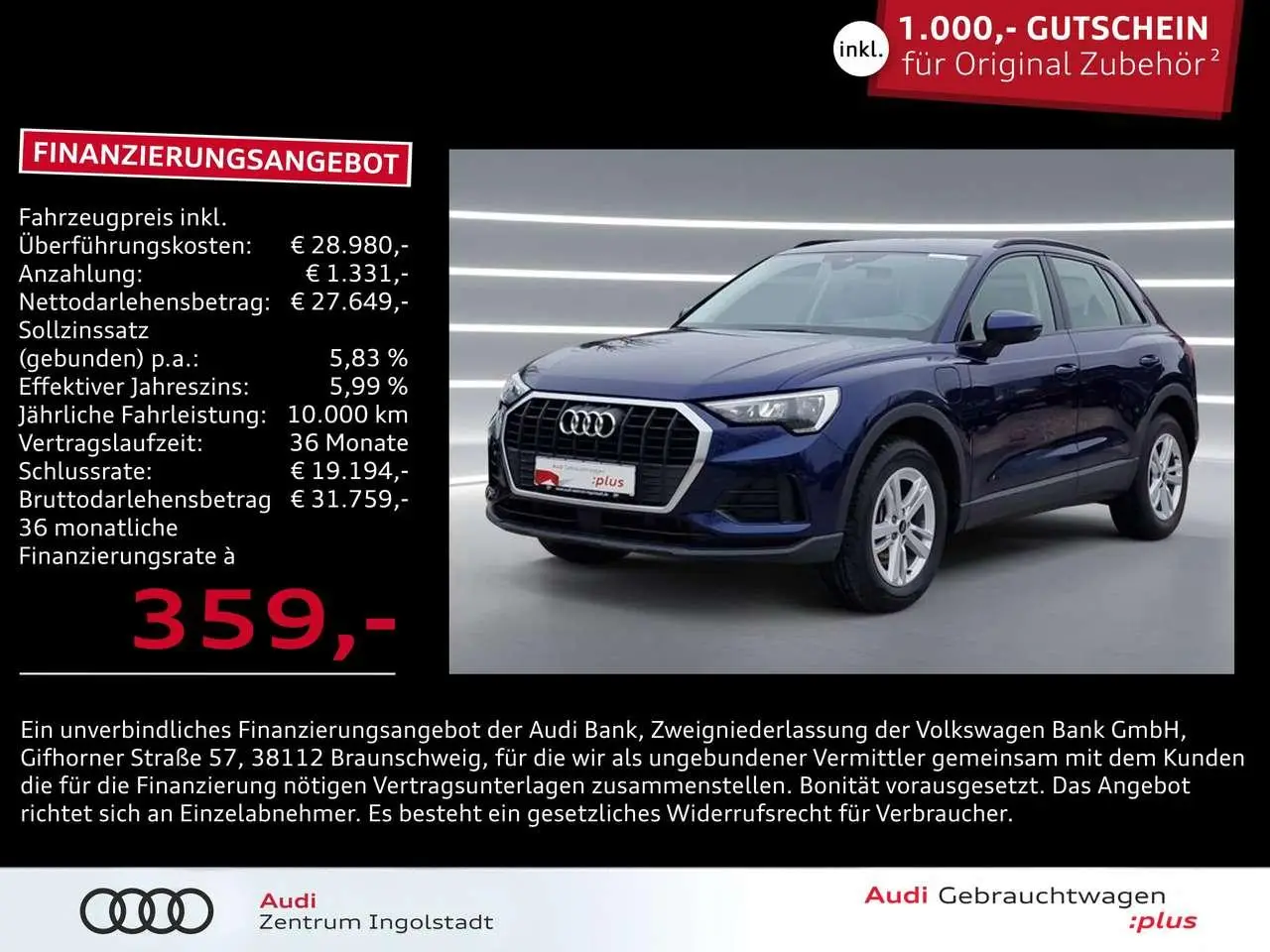 Photo 1 : Audi Q3 2022 Hybrid