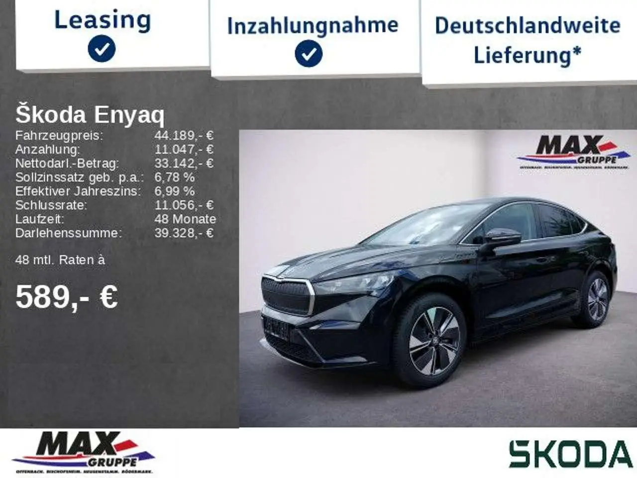 Photo 1 : Skoda Enyaq 2024 Électrique