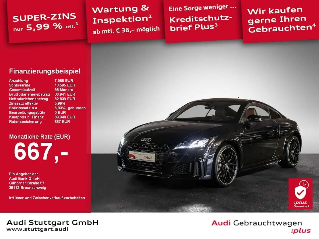 Photo 1 : Audi Tt 2020 Petrol